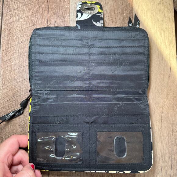 Vera Bradley Baroque Pattern On The Go Crossbody Bag Purse & Turn Lock Wallet - Picture 9 of 12